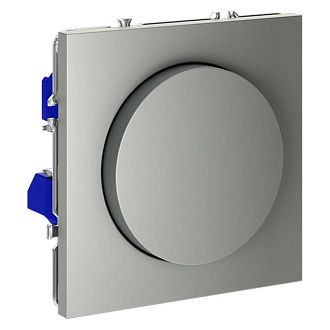 Светорегулятор встраиваемый Voltum S70 поворотно-нажимной 600 Вт, сталь пластик Soft touch VLS070305