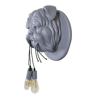 Светильник *41 см, 3*E27*W, Loft It 10177 Grey Bulldog, Серый