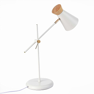 Настольная лампа 45*15 см,  EVOLUCE ALFEO SLE1252-504-01 Белый, Золотистый