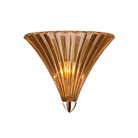 Бра Favourite Iris 1697-1W, D160*W250*H220, стекло цвета шампанского, хром