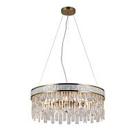 Люстра 46*46*120 см, 6*E14 Gerhort G22032/6BRS+CL, Бронза;Перламутровый