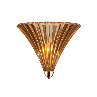 Бра Favourite Iris 1697-1W, D160*W250*H220, стекло цвета шампанского, хром