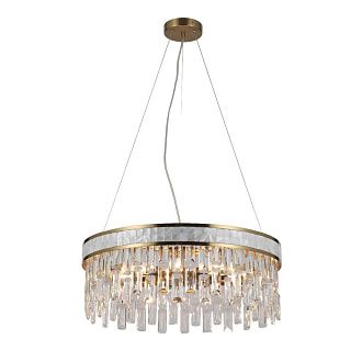 Люстра 46*46*120 см, 6*E14 Gerhort G22032/6BRS+CL, Бронза;Перламутровый