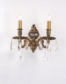 Бра *31* см, 2*E14*60W, Lucia Tucci Barletta BARLETTA W1730.2 antique, бронзовый