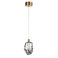 Подвесной светильник 9*14*250- см, 1*LED*4W, 3000K, Odeon Light Gemme 7114/4LC, прозрачный