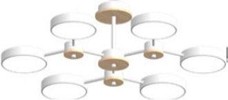Потолочный cветильник LED4U L3216-730 WH