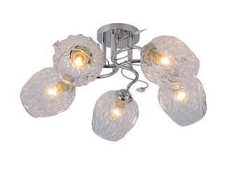 Люстра L530 x W530 x H230, мм, 5*40W (200W), CHROME (Хром) Rilon 06471/5 CHROME