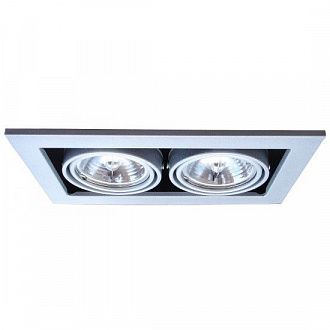 Светильник встраиваемый Arte Lamp A5930PL-2SI Technika серебрянный