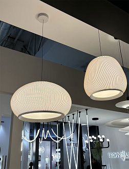 Подвесной светильник 39*65 см, 1*LED, 82W, 3000K Divinare Firefly 1808/33 SP-82, Белый
