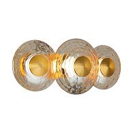 Бра 35*15 см, 3*LED, 18W, 4000K, Favourite Claros 4641-3W, латунь