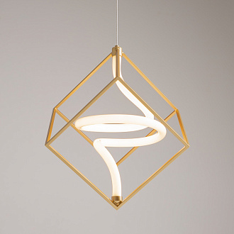 Подвесной светильник 36*36*336 см, LED, 3000К, Maytoni Membrane MOD345PL-L11BS3K латунный