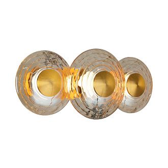 Бра 35*15 см, 3*LED, 18W, 4000K, Favourite Claros 4641-3W, латунь