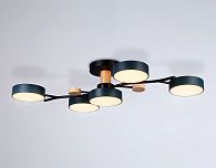 Подвесной светодиодный светильник с пультом 83*40*16- см, **W, 3000-6400K, Ambrella Light Comfort FL4835, черный