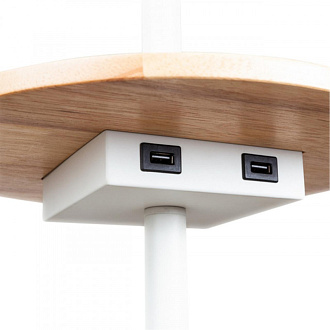 Торшер 32 см Arte Lamp COMBO A4056PN-1WH белый