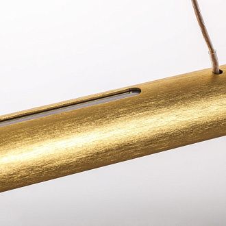 Линейный светильник 153,5*8*60-200 см, 1*LED*48W, 3000K, Lightstar Virata 814203, золотой