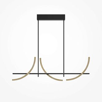 Подвесной светильник 120*14,5*72,9-162,9 см, *LED*32W, K, Maytoni Wabi MOD428PL-L20BK, Черный