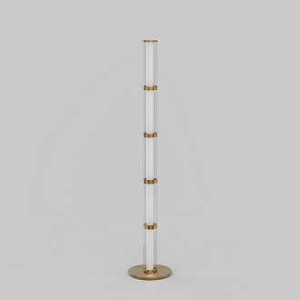 Напольный светодиодный светильник 30*30*160 см, *LED, 40W, 3000 Eurosvet Stark 80537/1, латунь