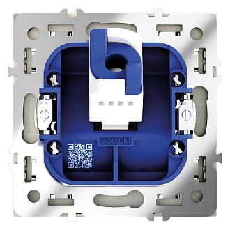 Розетка компьютерная встраиваемая Voltum S70 RJ45 кат.6, сталь пластик Soft touch VLS060105