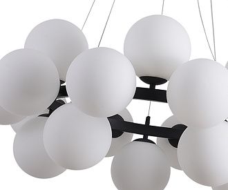 Подвесной светильник Kink Light 07508-20,19, диаметр 86 см, черный
