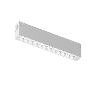 Трековый однофазный светильник 22 см, 9W, 4000K, Denkirs Simple Grill DK8201-WH, белый