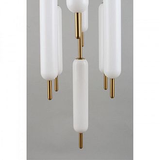 Каскадная люстра 90*180-250 см 136W, 3000K, Aployt Carla APL.010.03.136, золото матовое