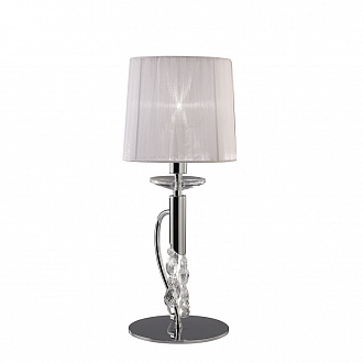 Настольная лампа диаметр 20 см Mantra Tiffany Cromo 3868 хром