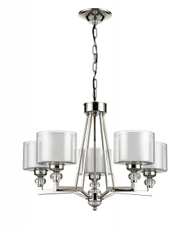 Подвесная люстра  66*148 см, 5*E27 хром Vele Luce Lotus VL1053L05