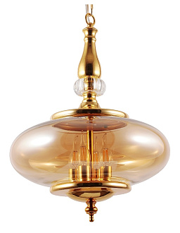 Светильник подвесной 39 см, Crystal Lux MIEL SP4 GOLD Золотой