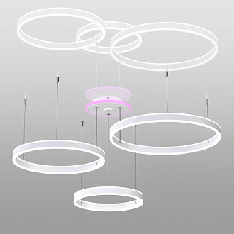 Люстра 120 см LED*180 W, 3000 / 5500 К Citilux Дуэт Белый CL719A700