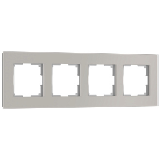 W0043117/ Рамка на 4 поста Senso (дымчатый, стекло soft-touch) Werkel 4690389206467