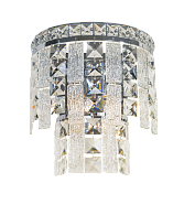 Бра L150 x W250 x H230, мм, 2*40W (80W), CHROME+CL (Хром + Прозрачный Хрусталь) NewRgy W2894R/2 CHROME+CLEAR