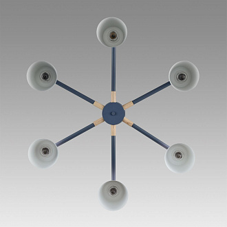 Люстра потолочная 80*51 см, 6*E27 Lumion ROSALINA 8098/6C синий