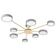 Светильник 123 см, 67W, 4000K, Loft It Sunrise 10316/8 Grey, серый-дерево