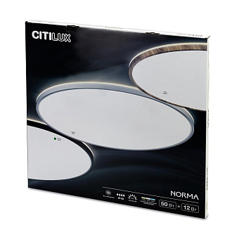 Светильник с подсветкой 60 см, 62W, 3000-5500K, Citilux NORMA CL748600 LED, белый