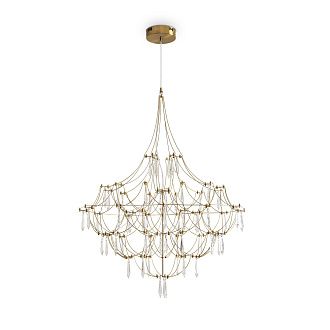 Подвесной светильник 110-200 см, LED*35W, 3000K, Freya Amela FR6138PL-L44BS, Латунь