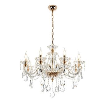 Люстра 77 см, 8*Е14*40W, Modelux  ML.7163.8P, Золото