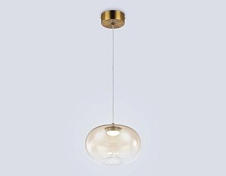 Подвесной светодиодный светильник **13- см, **W, 3000K, Ambrella Light High Light LH11083, латунь