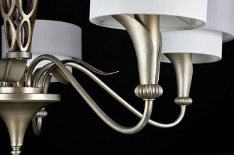 Подвесная люстра Maytoni  Lillian H311-05-G, диаметр 84 см, Жемчужное Золото