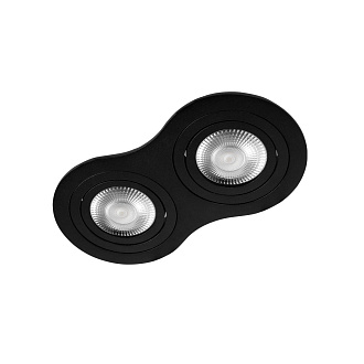 Встраиваемый светильник 17,5*9*2,5 см, GU10 LOFT IT Hap 10341/2B Black черный, вр 7,5*14,5 см