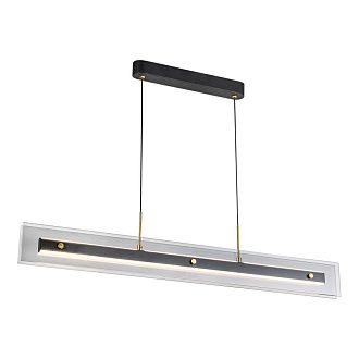 Линейный подвесной светильник 120 см, 36W, 3000K, Lussole LSP-4023, черный
