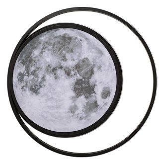 Светильник 50*6,5 см, 1*LED*46W 4000K черный Loft It Luna 10217