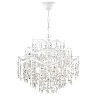 Подвесная люстра Freya Charlotte FR1001PL-07W, диаметр 50 см, белый