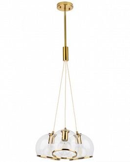 Подвесная люстра Light Star Sferico 729031, диаметр 44 см, латунь