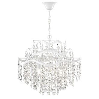Подвесная люстра Freya Charlotte FR1001PL-07W, диаметр 50 см, белый