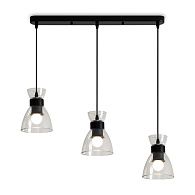 Подвесной светильник 65,5*13,5*20-122 см, 3*E27*40W, Freya  FR5503PL-03B, Черный