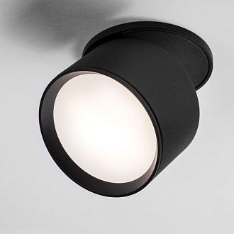 Спот *8*-4,8 см, *LED*9W, 3000/4000/6000K, Lightstar Acuto 215807, черный, вр 7,2 см