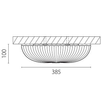 Светильник *38,5*10 см, *48W, 2700/4200/6400K, Lightstar Arco II 225430, Белый