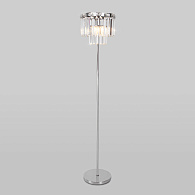 Напольный светильник Eurosvet Elegante 01137/3 хром/прозрачный хрусталь Strotskis