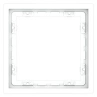 Рамка пластиковая Voltum S70 на 1 пост, белый матовый пластик Soft touch VLS100102