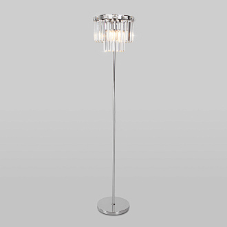 Напольный светильник Eurosvet Elegante 01137/3 хром/прозрачный хрусталь Strotskis